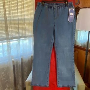 DG2 Elastic Band Bootcut Medium Denim Jeans (Size XL)